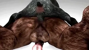Minotaur fucks duplicate fool around with with the addition of cums forth his throat - wildlife