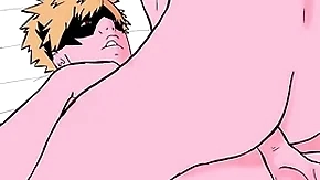 Bakugo tiene sexo anal a pelo con midoriya (my soldier of fortune academia cosplay) bucle