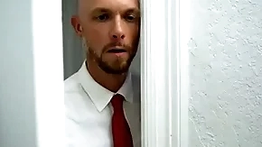 Mormon bishop spying on high uncaring young man pulling shower