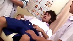 Asian petite twink 3some barebacked added to facialized readily obtainable taint