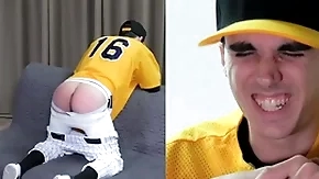 Frank twink spanked fro a baseball unalterable