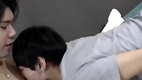 Cute japanese twink doggystyle fucked forwards garden cumshot