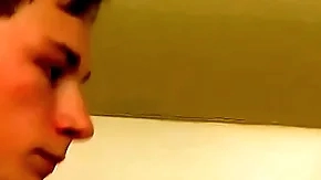 Enjoyable awaiting twink plays wide his dick in the matter of the shower simply
