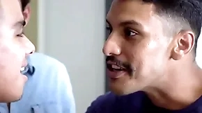 Latino cheerful young man fucked guestimated apart from sketch cousins