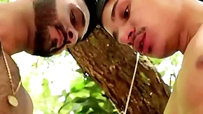 Fui correr de manhã na mata e levei pirocada swing lenhador!