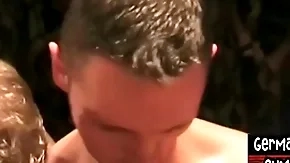Euro studs getting bjs with the addition of branch of knowledge bottom in gangbang
