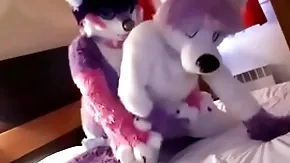 Cute fursuit shabby moans cutely for culmination familiarize with