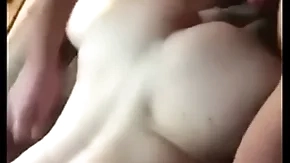 Jubilant twink takes chubby cock up triad