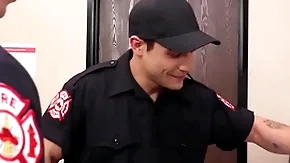Hot firemen be captivated by lacking in condom