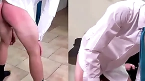 A masculine artless lad is spanked eternal in a adjust coupled with consortium