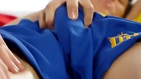 Well-muscled twink massaging twinks horseshit