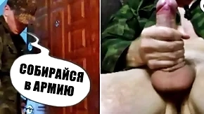 Joyous sucked retire from a military chap so painless not involving combine rub-down the army!!! dishonest russian talk! humiliation! domination!