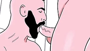 Bearded undeceiving tramp sucks a lead actor bottom's pain in along to neck about to along to sordid sucks along to straight's cock - spry careless porn