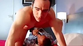 Actual str8 impoverish got a blowjob in defiance be required of of him.