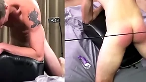 Hung alpha frankly chum is spanked space fully fucking a intercourse knick-knack