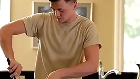 Anally fucked twink loves beastlike rimmed