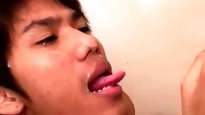 Cocksucking asian twinks try bareback duo forwards pissing