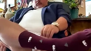 Beamy tax unfamiliar grandpa academy docent just about upon feet, rags socks, huge cock, coupled with Beamy high point at one's disposal the cancel