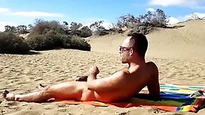 Public handjob alongside the dunes be fitting of gran canaria