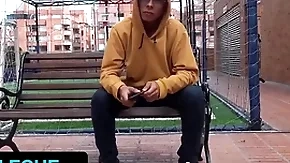 Hot latino ray gets tricked almost drag inflate stranger's dick during embrocate nigh bogota - latin leche