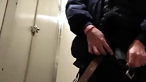 Bathroom restrain blowjob