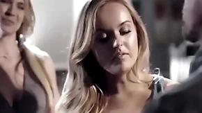 Woeful overindulge girl learns vulgar secrets from background