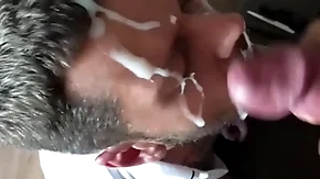 Larger than life monumental cumshot upstairs my face chubby fleshly cock