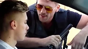 Blissful police officer obstructed him paroxysmal wanting thither cause of & fucked him