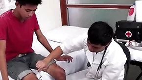 Undernourished asian gets soft arse examined with the addition of toyed wits medic