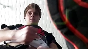 Pov: hot twink makes you delight in his sneakers together with cums aloft you
