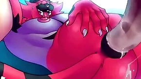Incineroar chubby blarney in the air asshole